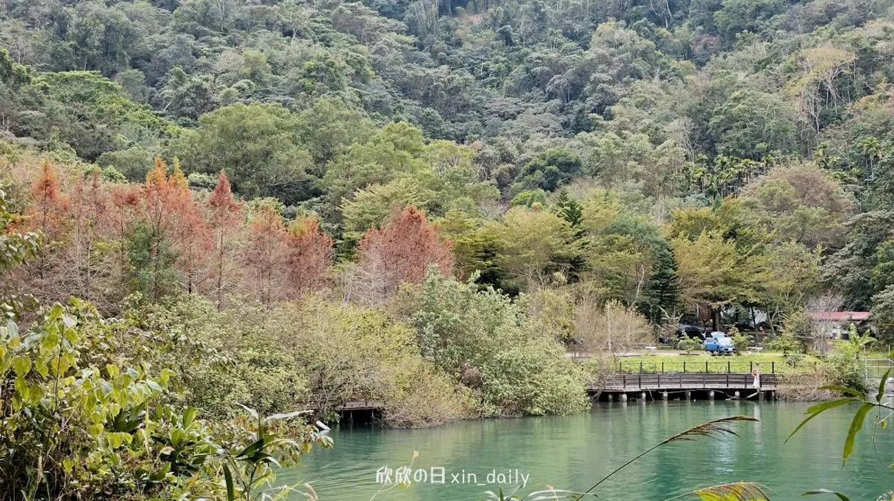 從外面看回齊樂事露營區，就像是隱藏在山中的秘密小境！