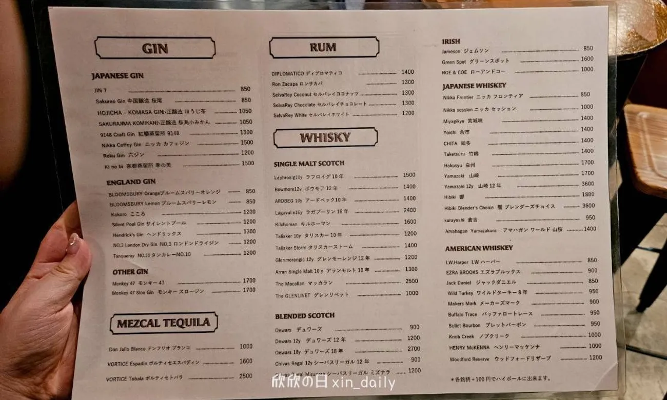 THE STAND CAFE 菜單 酒單價格